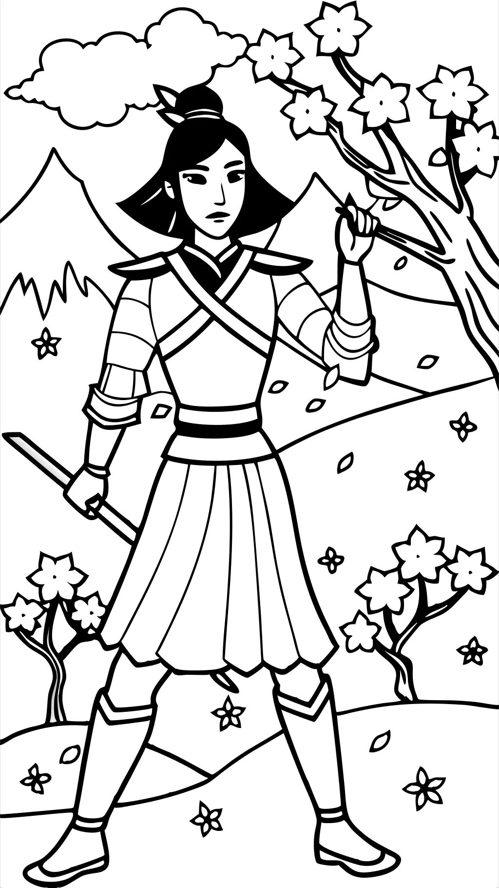 coloring pages mulan